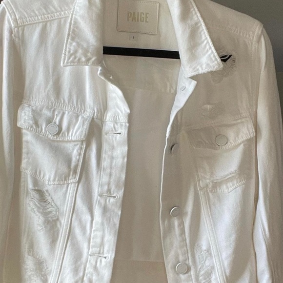 White Jean Jacket (S) - Picture 2 of 6